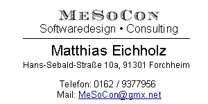 Vertriebspartner MeSoCon Softwaredesign Consulting